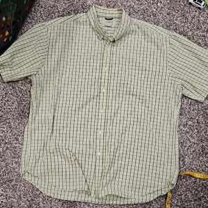 J. Crew Men's Green Plaid Button Down Shirt